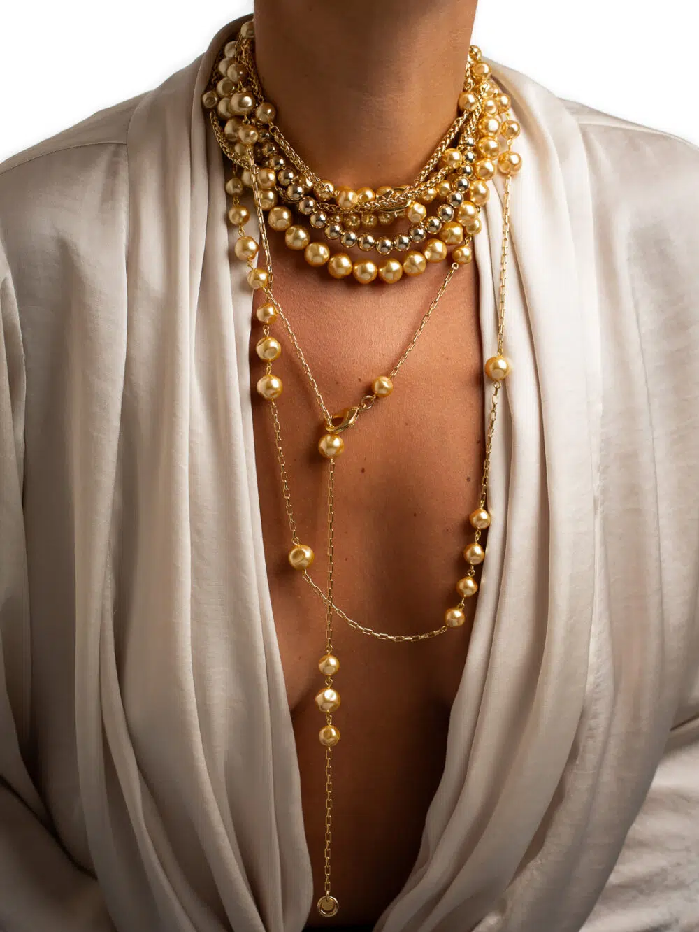 Колье-чокер Linette со вставками ювелирного жемчуга