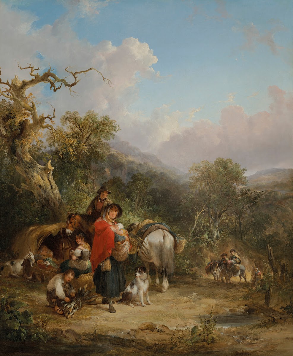 A travellers encampment
