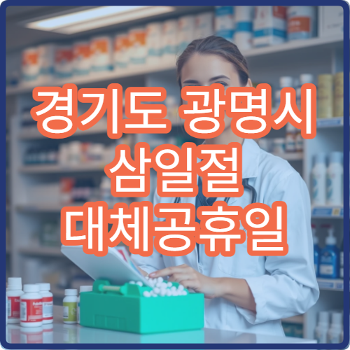 경기도 광명시 삼일절 대체공휴일 연휴 응급실 운영 병원 및 야간 진료 정보