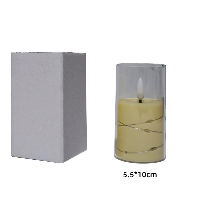 LED Electronic Candle with Remote Control and Flickering Effect