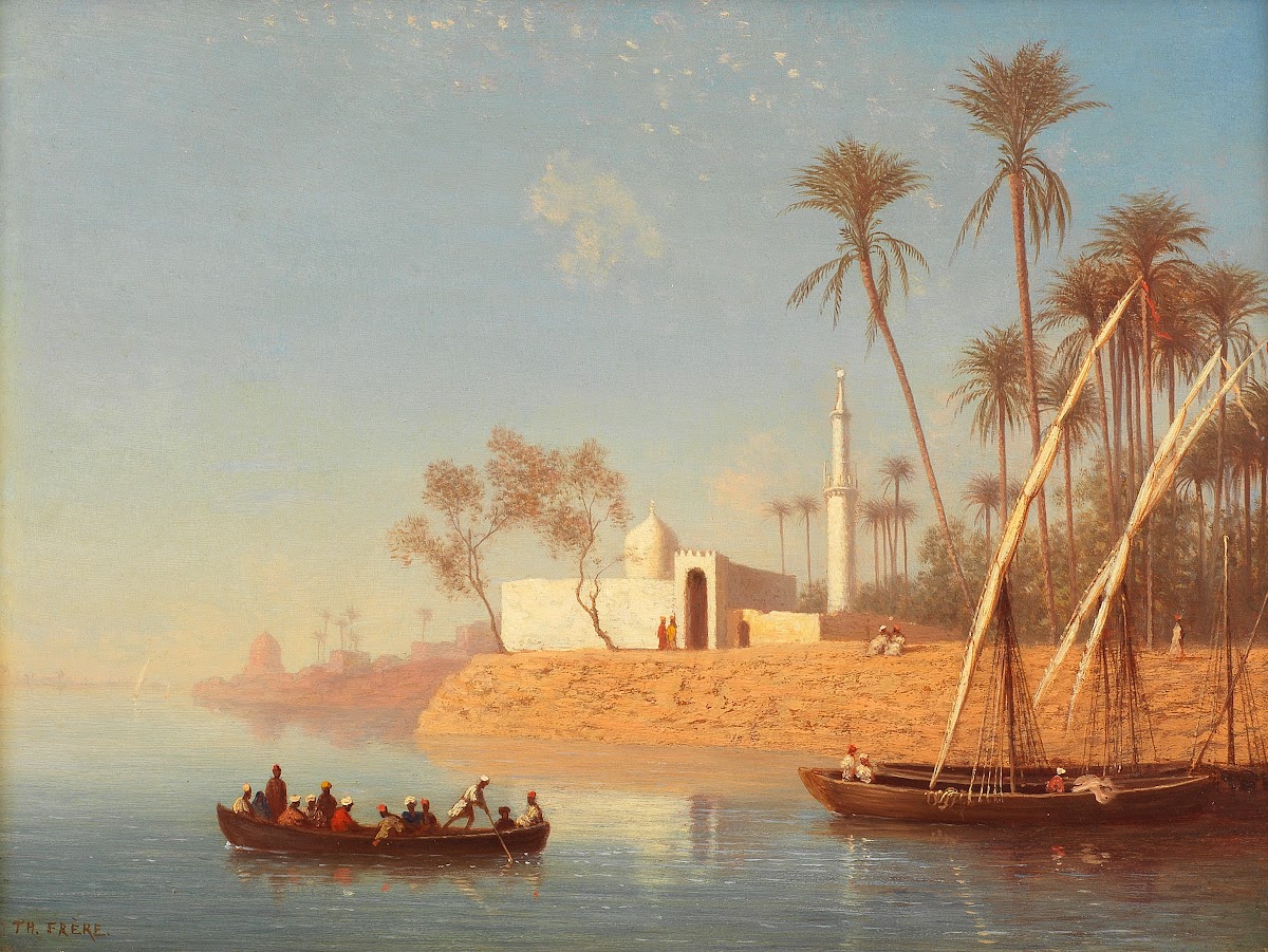 View of Boulak near Cairo Egypt
