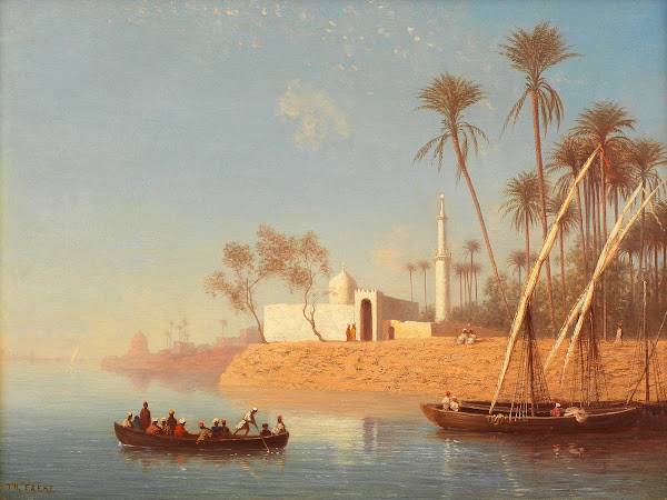 View of Boulak near Cairo Egypt