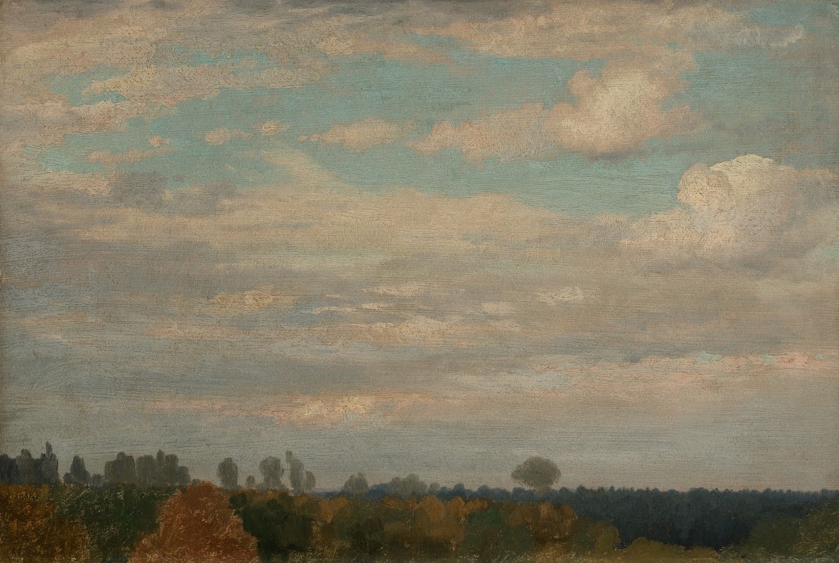 Wolken über herbstlichem Wald 1841 1853