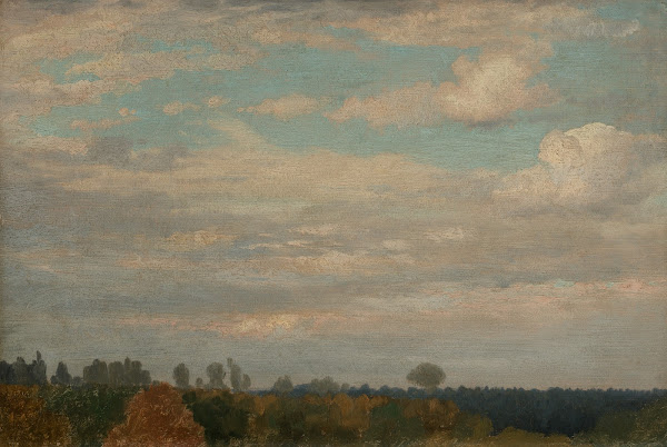 Wolken über herbstlichem Wald 1841 1853