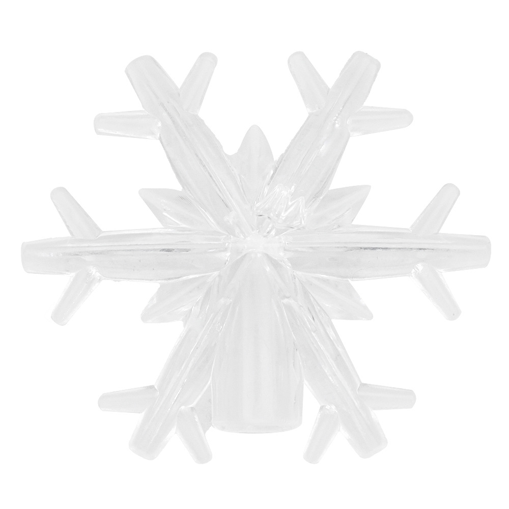 Decorative snowflake ornaments for string lights