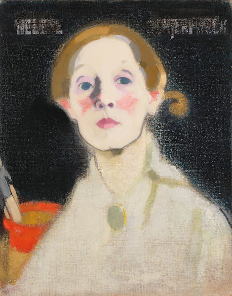 Self Portrait Black Background 1915