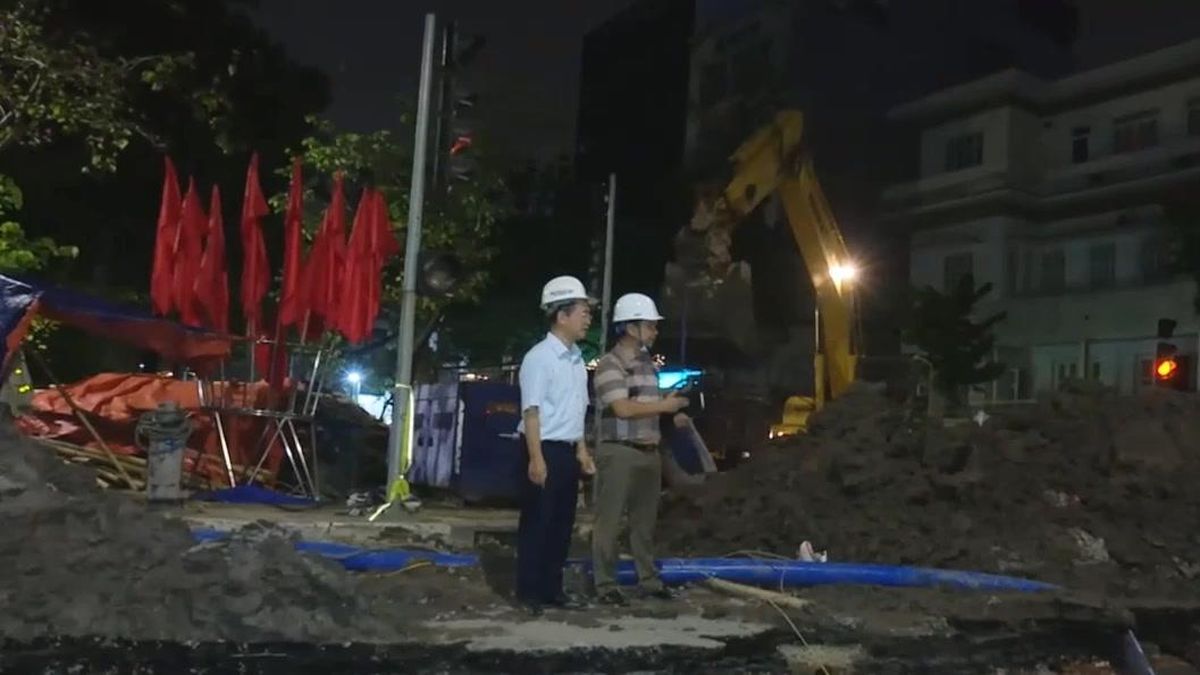 Tăng tốc thi công dự án chống úng ngập cục bộ - Đài Phát thanh và truyền hình Hà Nội