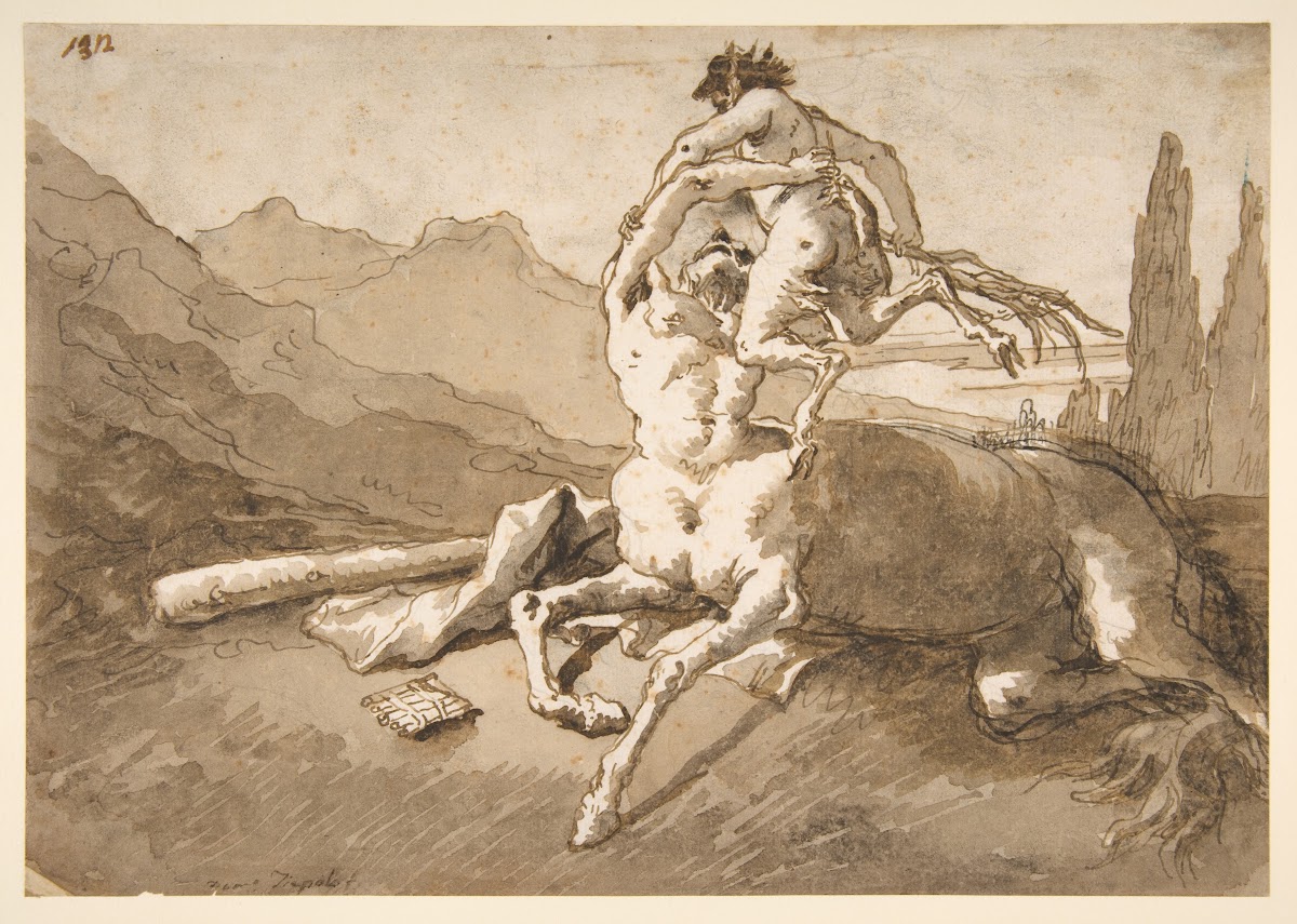 Centaur Holding Up a Youthful Satyr 17271804
