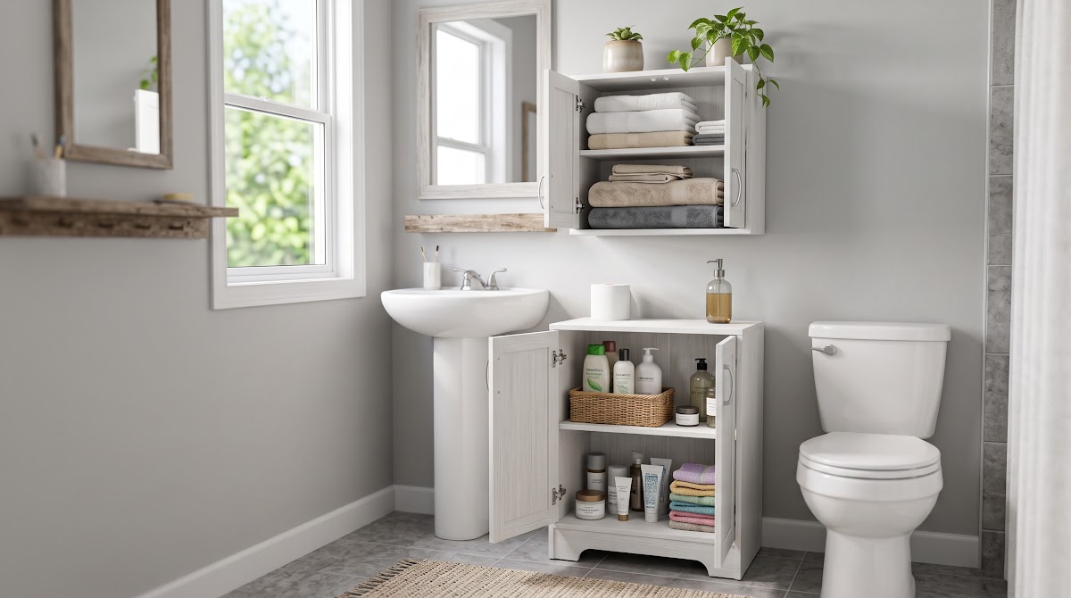 Best Bathroom Storage Cabinets for Small Spaces (2026) - BEST BUDGET — IN CONTEXT