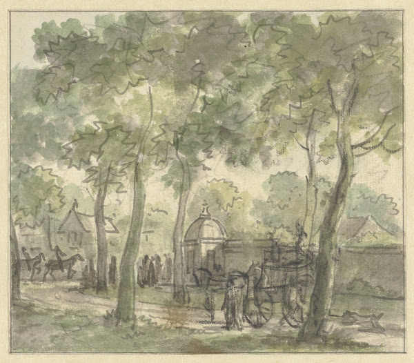 Landweg langs muur met koepel 1752   1819