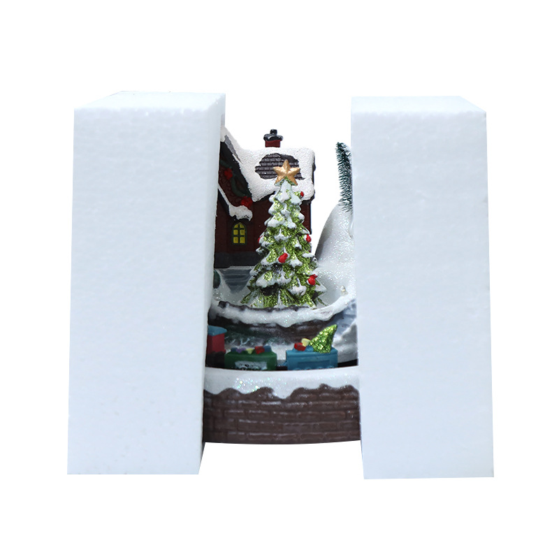 Illuminated Christmas Music House with Light and Music