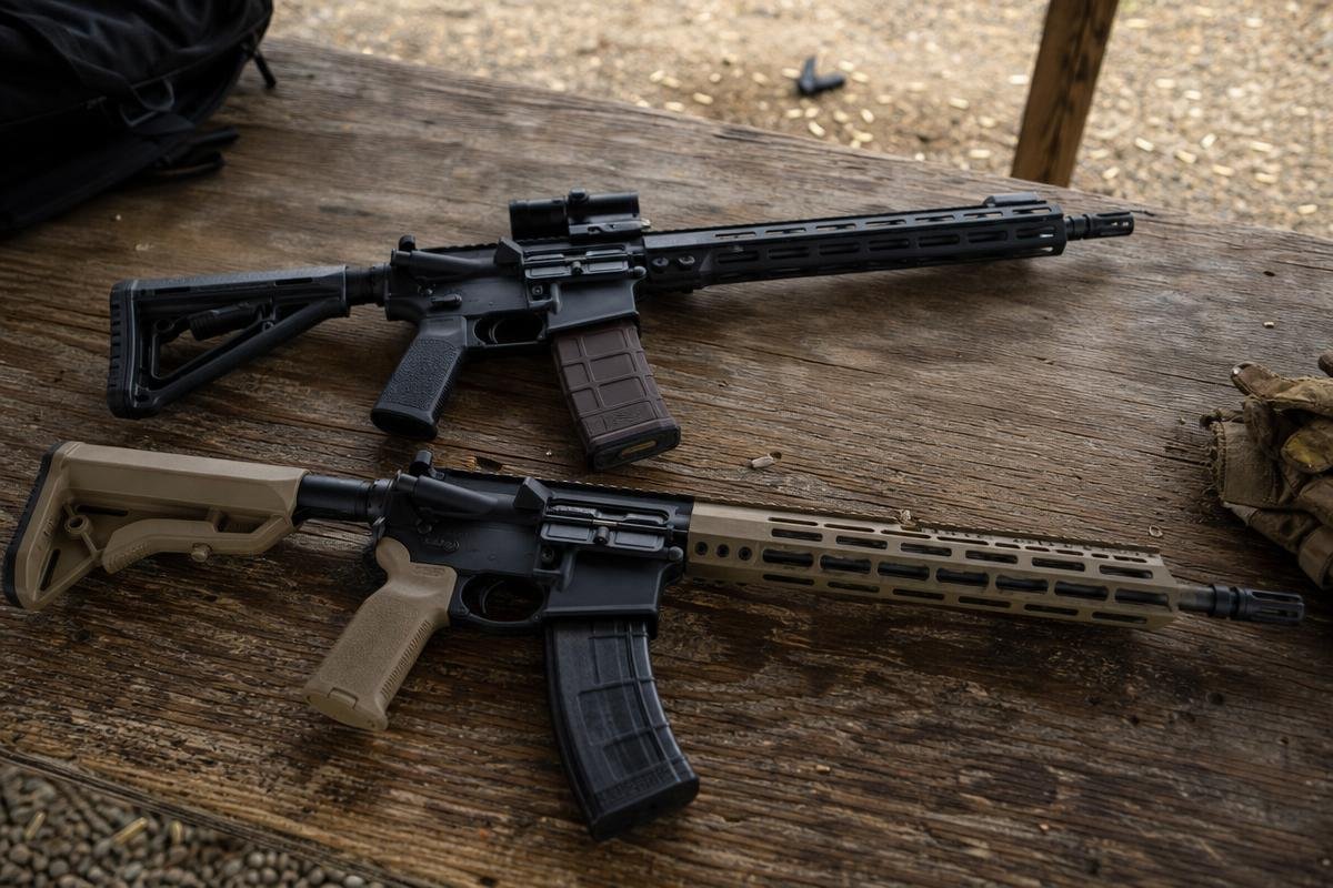 5.56 NATO and 7.62x39 AR build comparison
