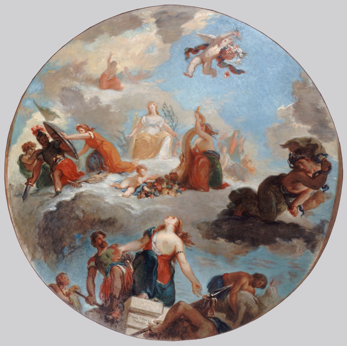 La Paix vient consoler les hommes et leur ramène lAbondance before 1871