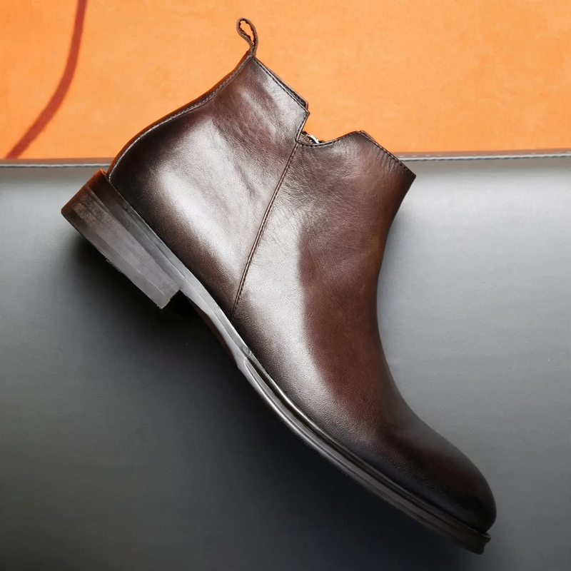 Modische Herren-Chelsea-Boots mit seitlichem Reißverschluss