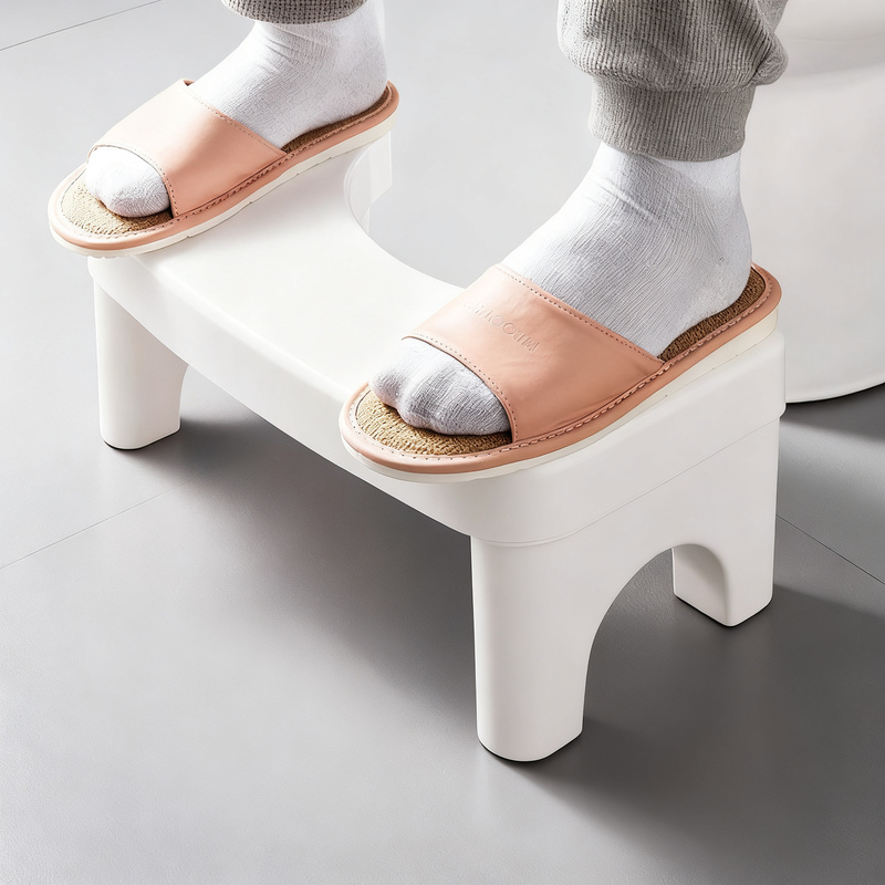 Plastic toilet stool