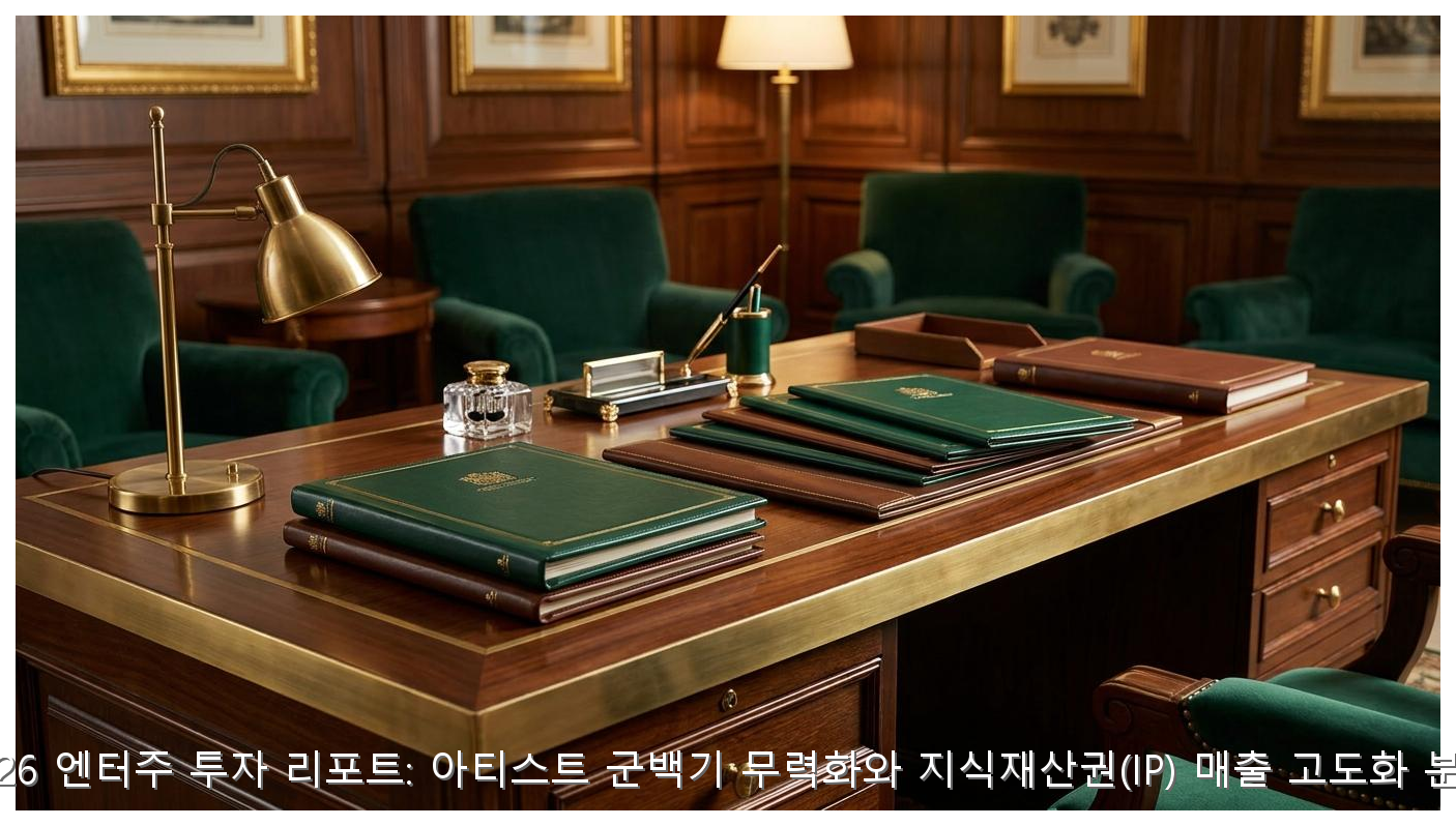 2026 엔터주 투자 리포트: 아티스트 군백기 무력화와 지식재산권(IP) 매출 고도화 분석 핵심 안내 및 분석 인포그래픽 (3)