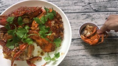 Cuối cùng chúng ta được đĩa cua rang me hấp dẫn.