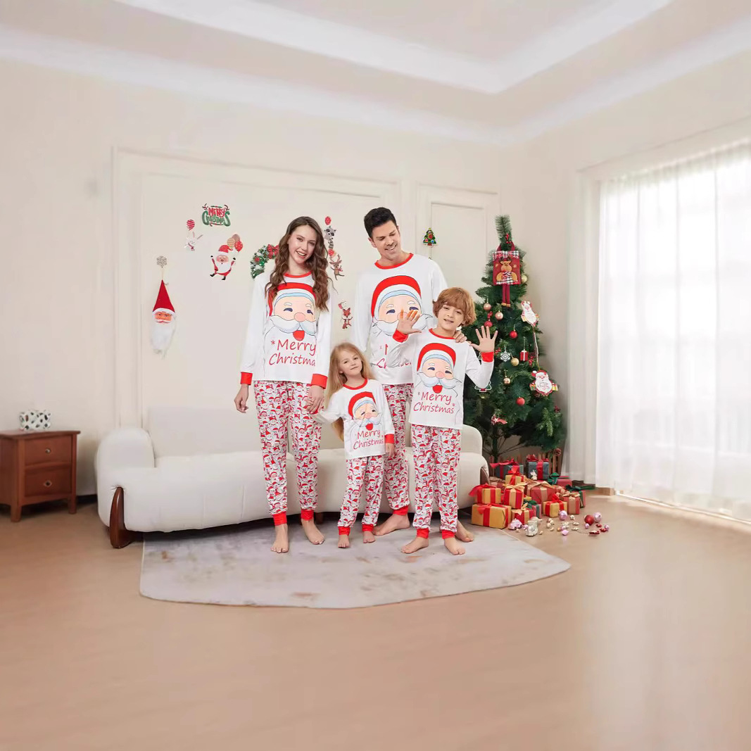 Weihnachts-Schlafanzug-Set mit Aufdruck, Familien-Look