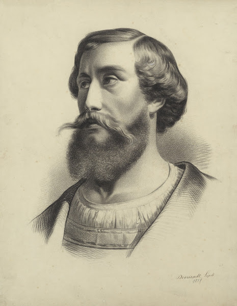 Bust of a bearded man 1851