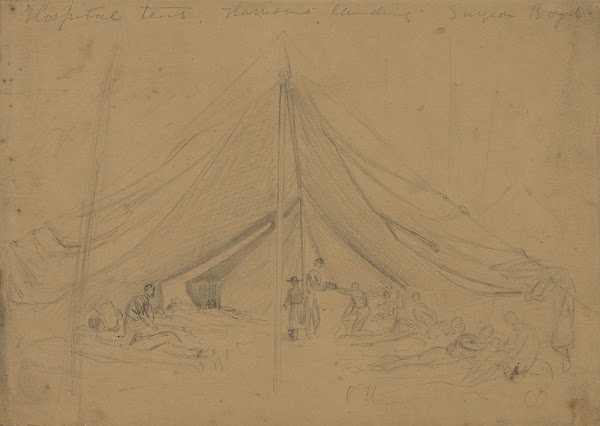 Hospital tent Harrisons landing Surgeon Boyd 1862