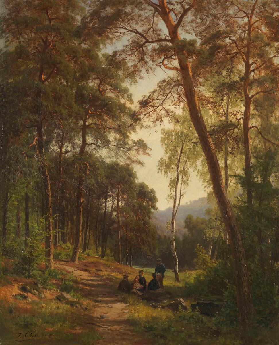 Picknick auf der Waldlichtung Ca 1865 1870