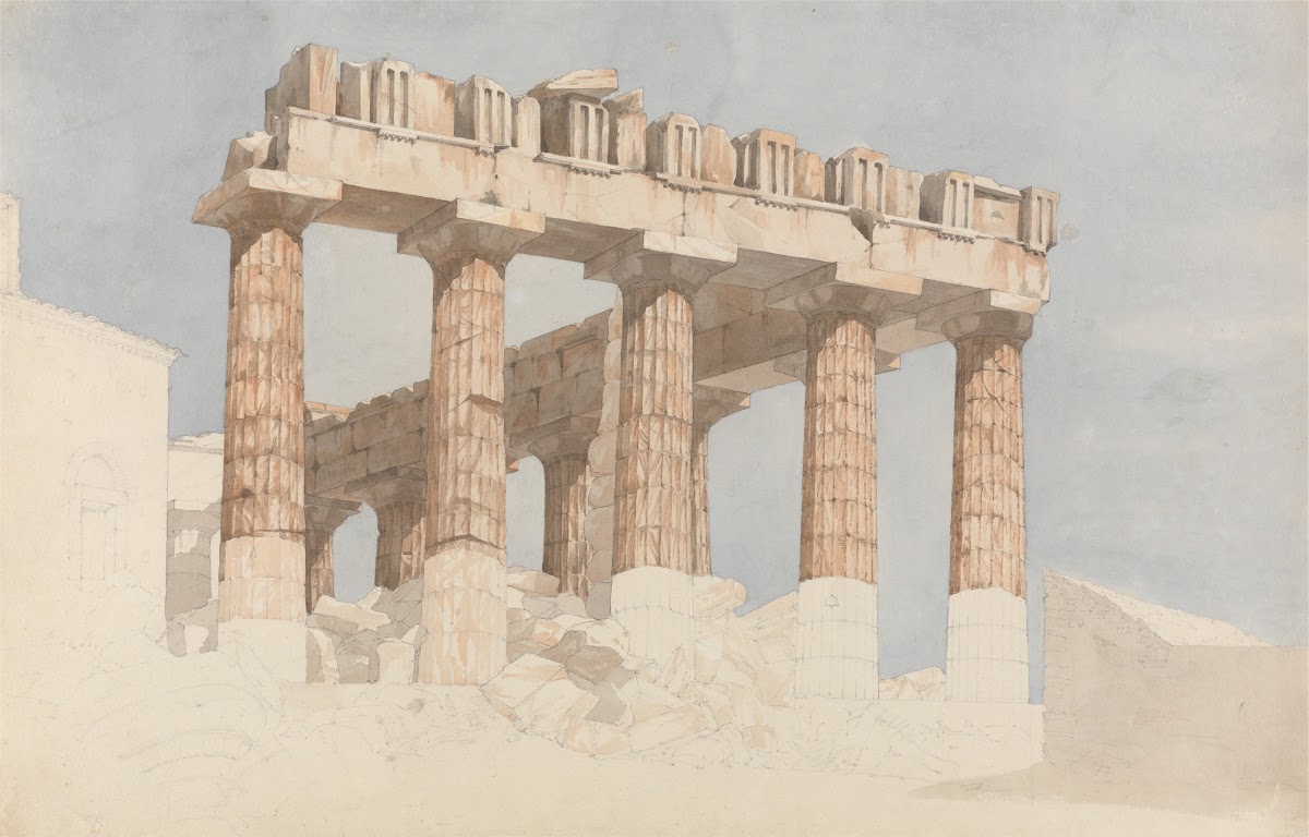 The East End and South Side of the Parthenon ca 1813