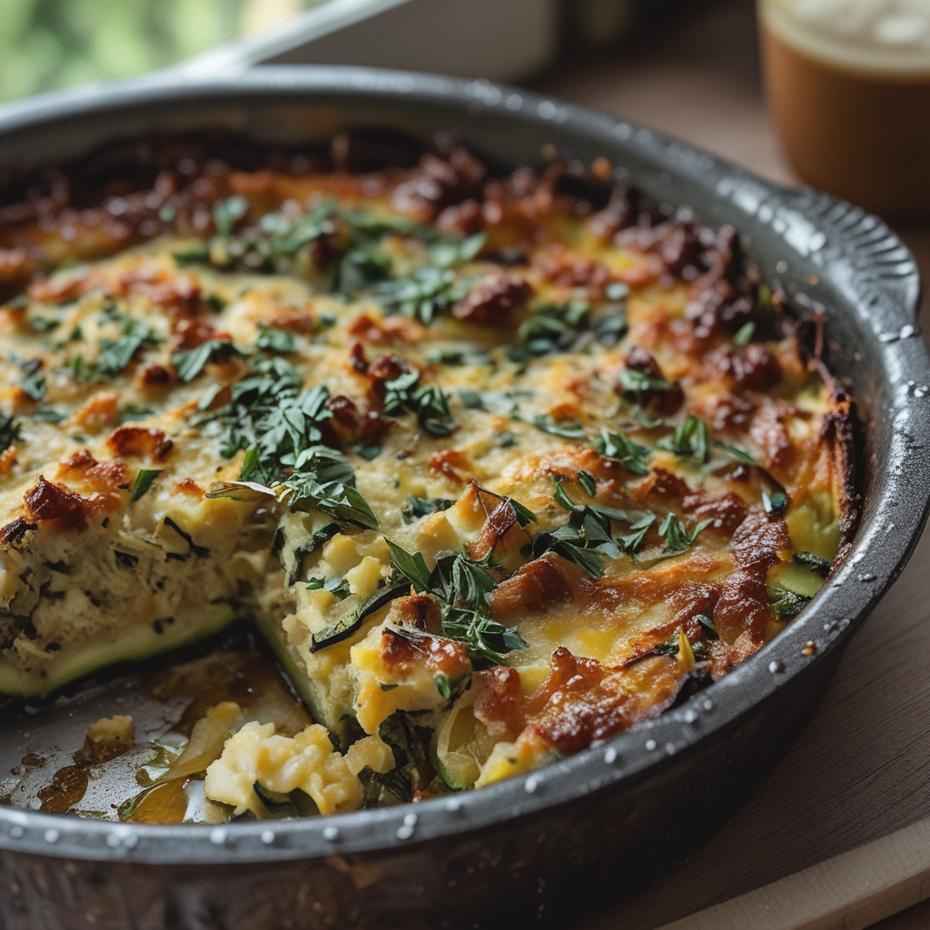 Savory Garden Zucchini Casserole – Easy Homemade Comfort Food finished