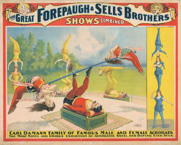 The greatest Forepaugh  Sells Brothers shows combined Carl Damann family of famo