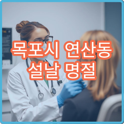 목포시 연산동 설날 명절 연휴 내과 복통 설사 소화불량 진료 병원