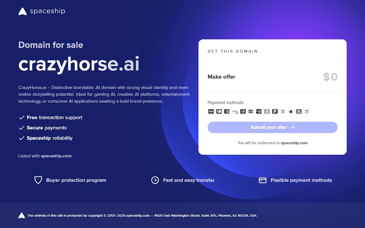 Captura de CrazyHorseAI