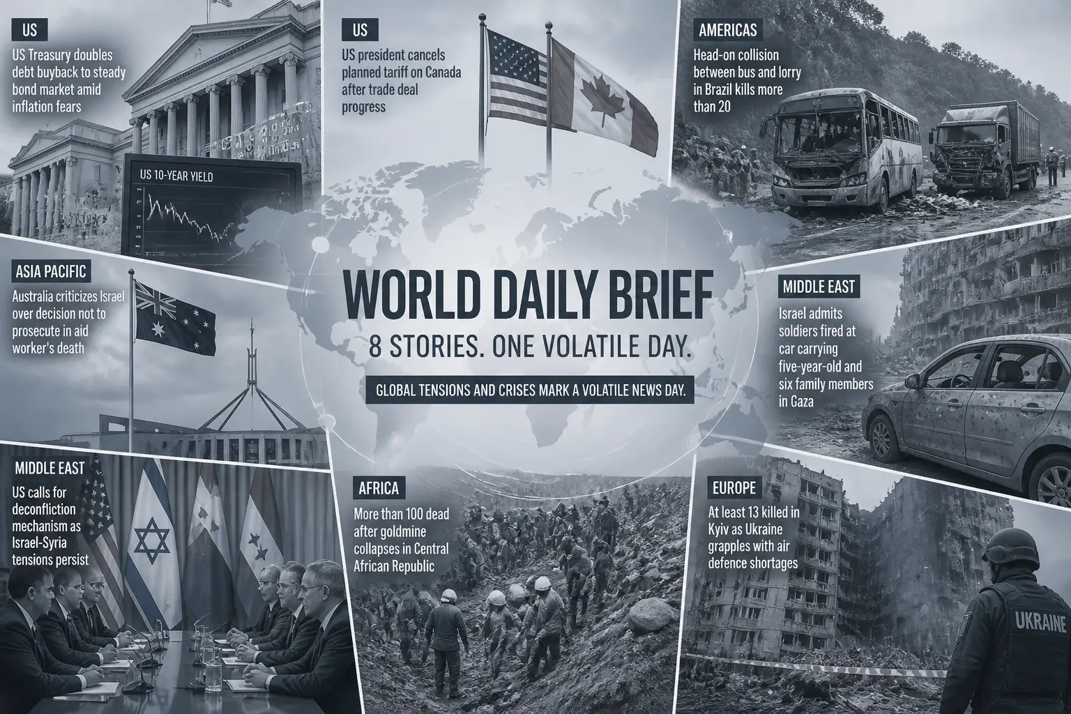 Dumpling World Daily Brief editorial illustration