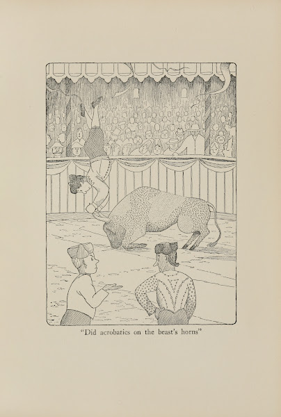Did acrobatics on the beasts horns 1922