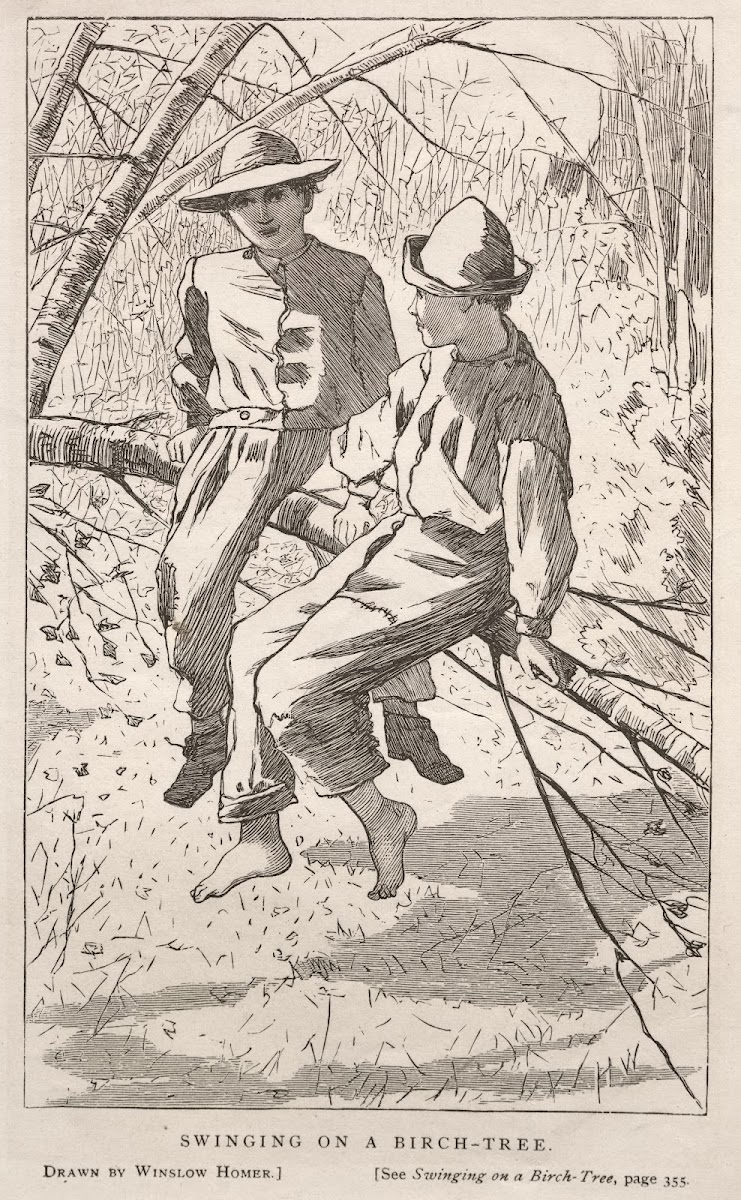 Swinging in a Birch Tree 1867