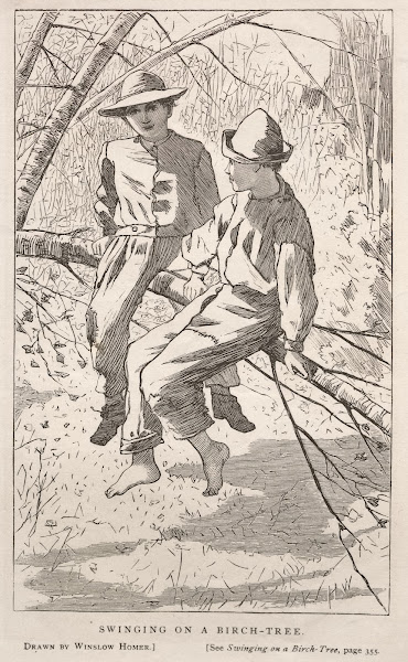 Swinging in a Birch Tree 1867