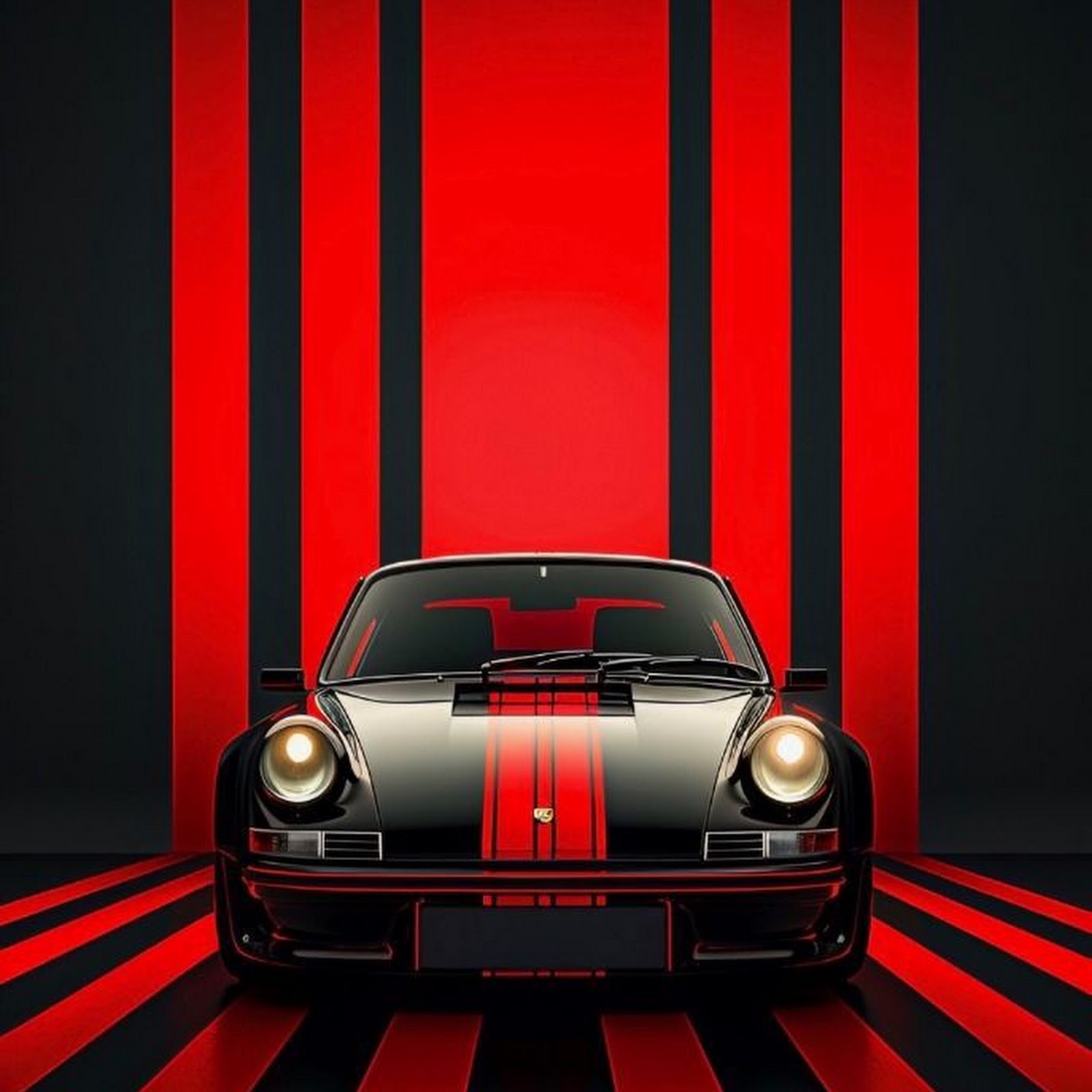 Download Classic Porsche 911 Red Stripes iPhone