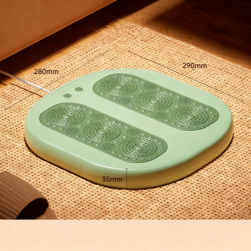 Electric foot warming mat with massage