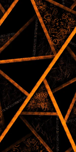 Abstract, Geometric, Triangle, Orange 2K iPhone Wallpaper Background