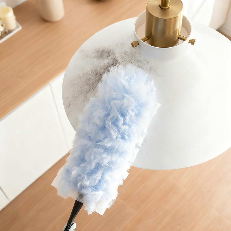 Extendable duster with replaceable brushes