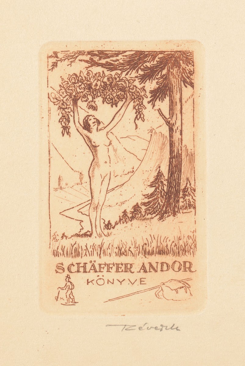 Ex libris van Andor Schäffer 1934