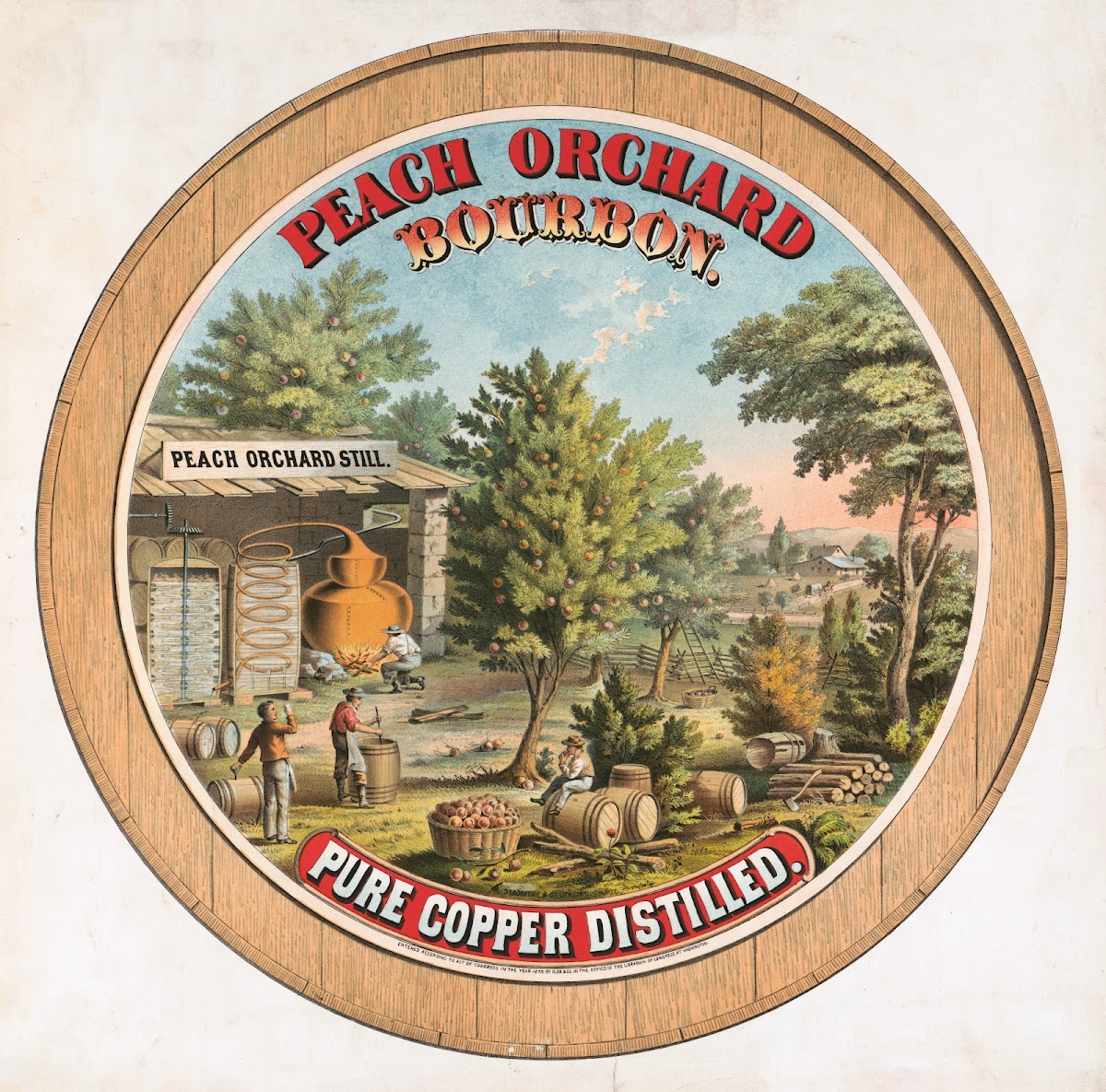 Peach orchard bourbon Peach orchard still 1873