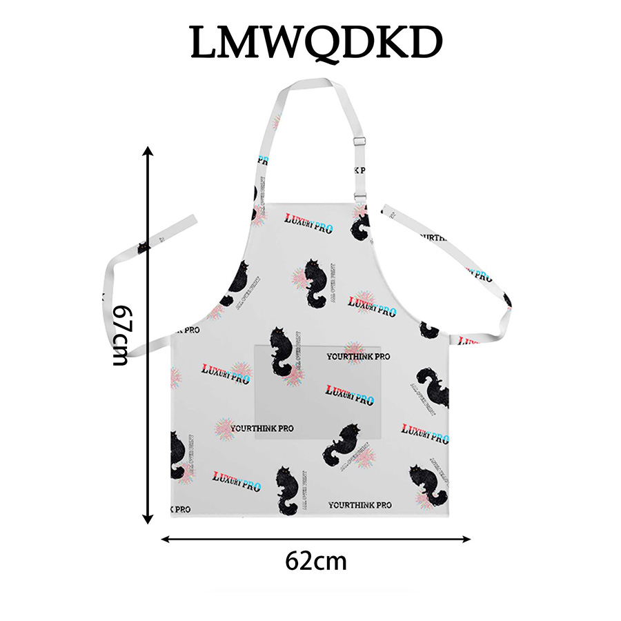 Short apron with one pocket