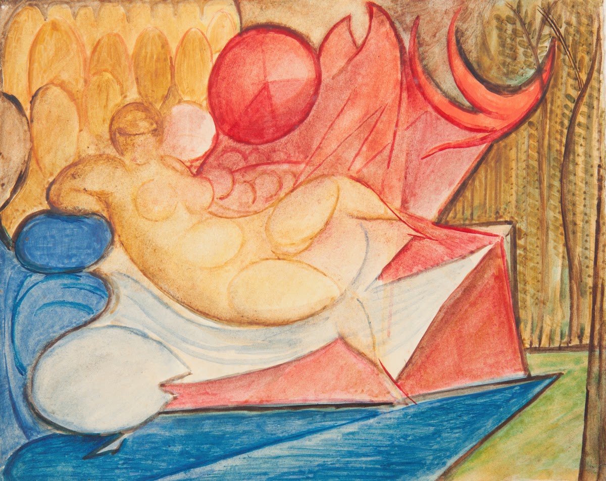Lying Female Nude 1922