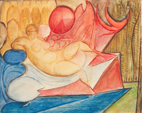 Lying Female Nude 1922