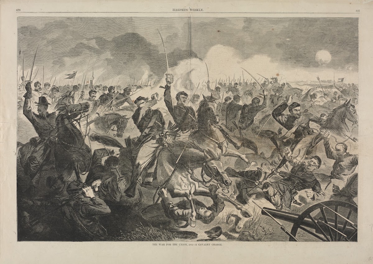 The War for the Union 1862  A Cavalry Charge 1862