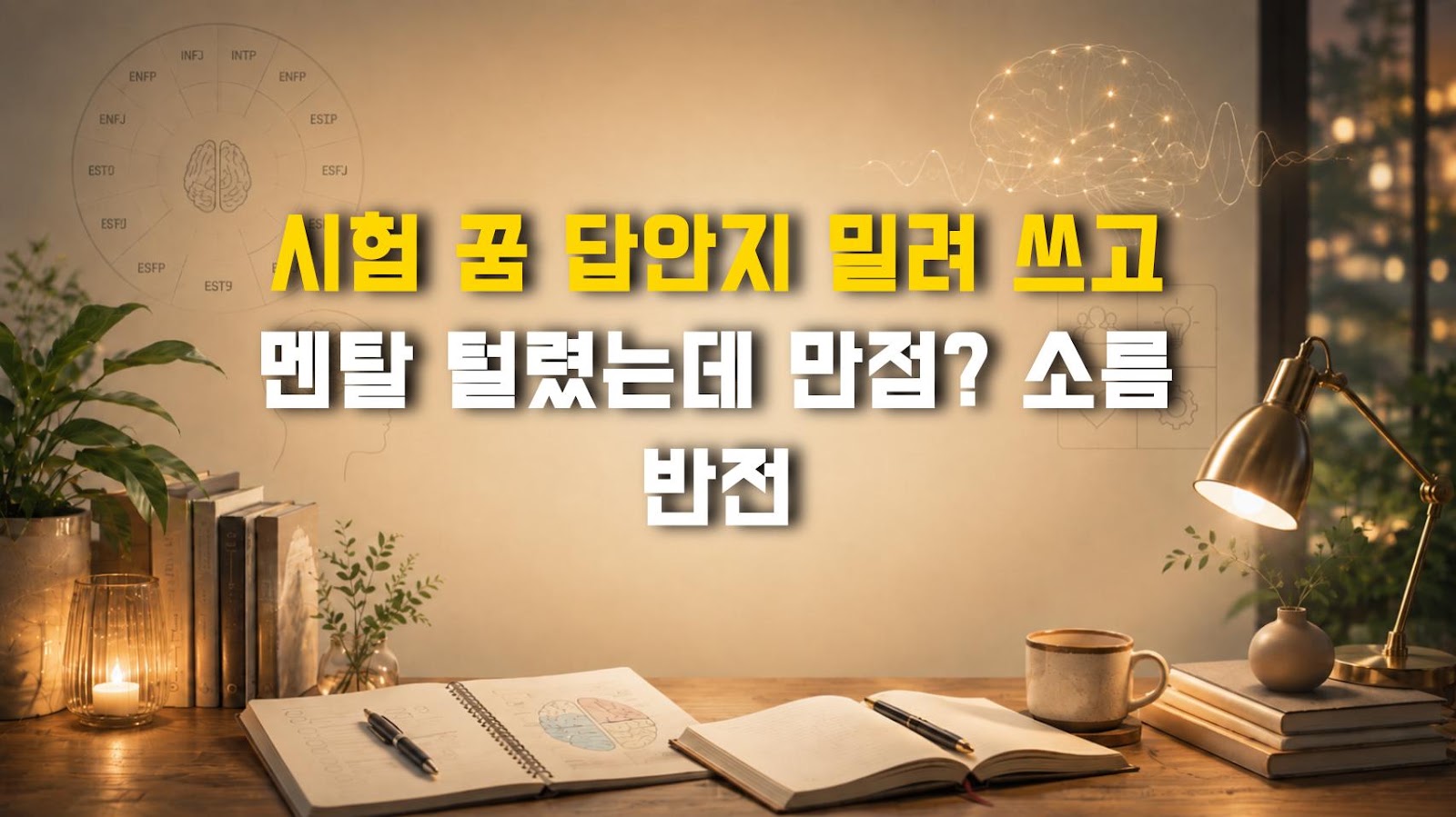 시험 꿈 답안지 밀려 쓰고 멘탈 털렸는데 만점? 소름 반전