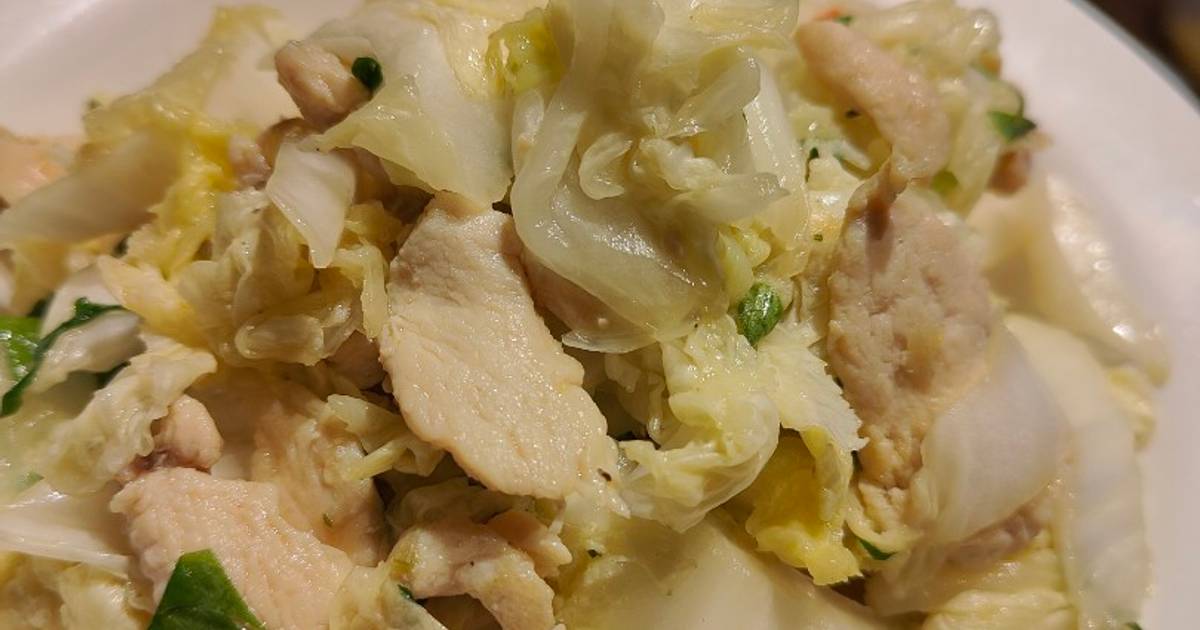 Cải thảo xào ức gà cay