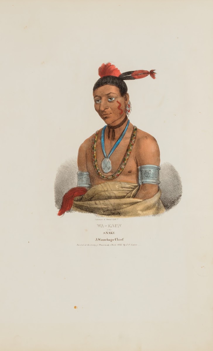WA KAUN or the Snake A Winnebago Chief 1835