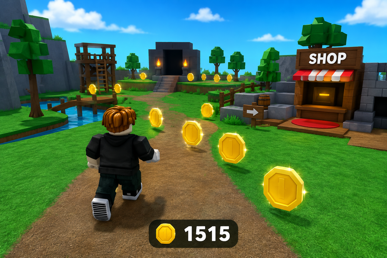 Сбор предметов в Roblox