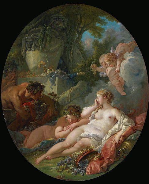 Sleeping Bacchantes Surprised By Satyrs 1760