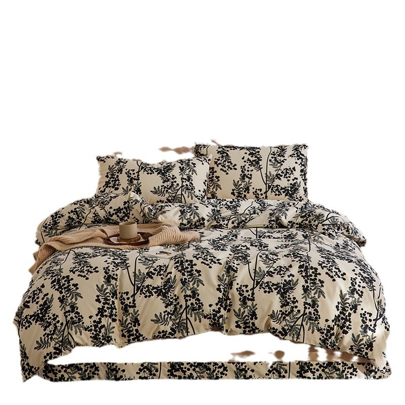 Vintage Cotton Bedding Set, Brushed, American Style
